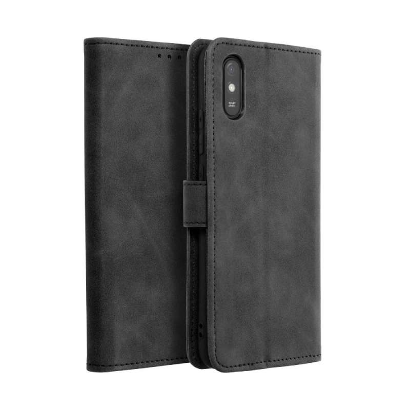 SPOTT-GR Tender Book Case - Θήκη Πορτοφόλι για Xiaomi Redmi 9AT / Redmi 9A - Μαύρη