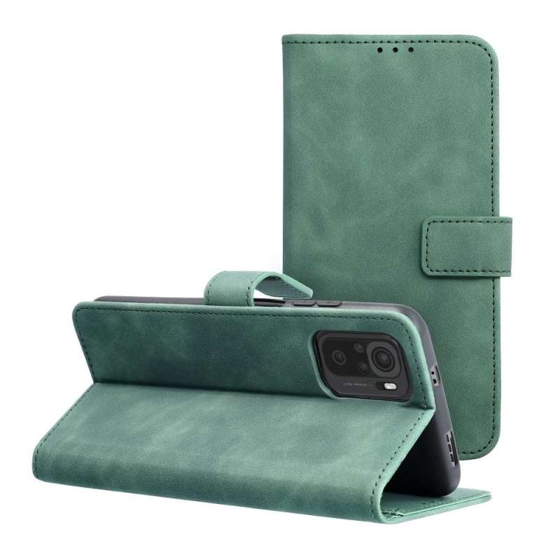 SPOTT-GR Tender Book Case - Θήκη Πορτοφόλι για Xiaomi Redmi Note 10 / 10S - Πράσινη