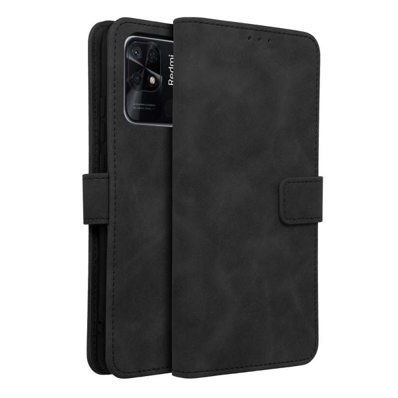 SPOTT-GR Tender Book Case - Θήκη Πορτοφόλι για Xiaomi Redmi 10C - Μαύρη