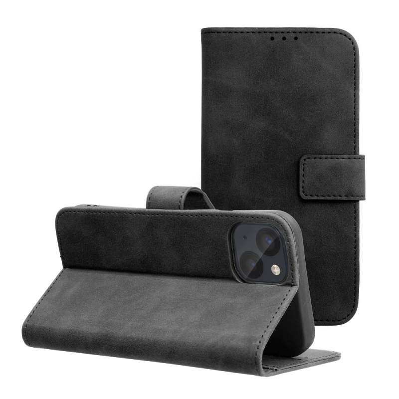 SPOTT-GR Tender Book Case - Θήκη Πορτοφόλι για Apple iPhone 14 - Μαύρη