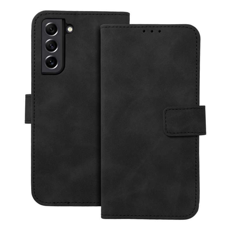 SPOTT-GR Tender Book Case - Θήκη Πορτοφόλι για Samsung Galaxy S21 FE - Μαύρη