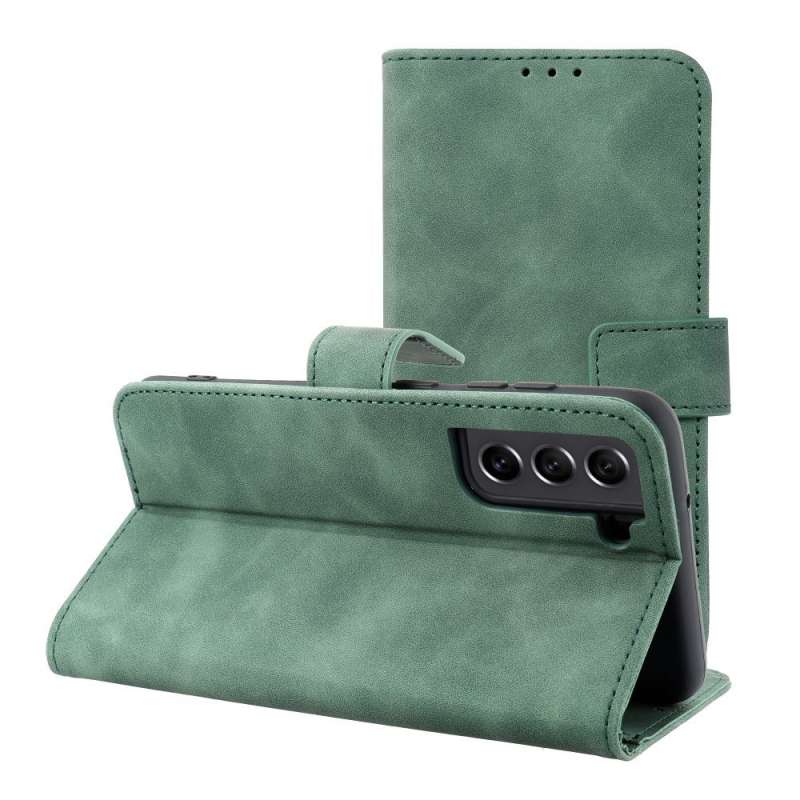 SPOTT-GR Tender Book Case - Θήκη Πορτοφόλι για Samsung Galaxy S21 FE - Πράσινη