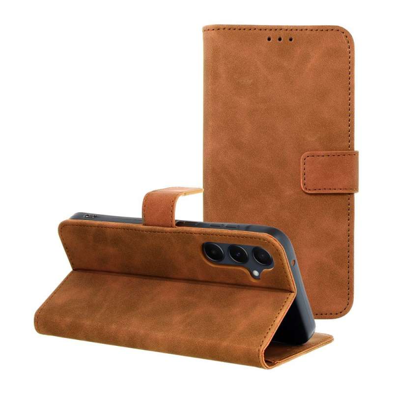 SPOTT-GR Tender Book Case - Θήκη Πορτοφόλι για Samsung Galaxy A55 5G - Καφέ