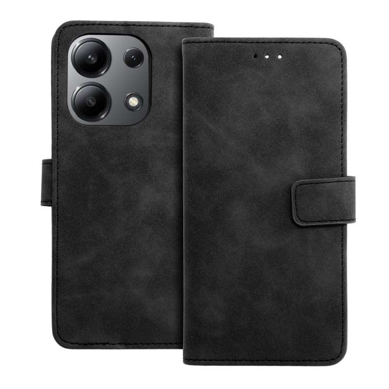 SPOTT-GR Tender Book Case - Θήκη Πορτοφόλι για Xiaomi Redmi Note 13 4G - Μαύρη