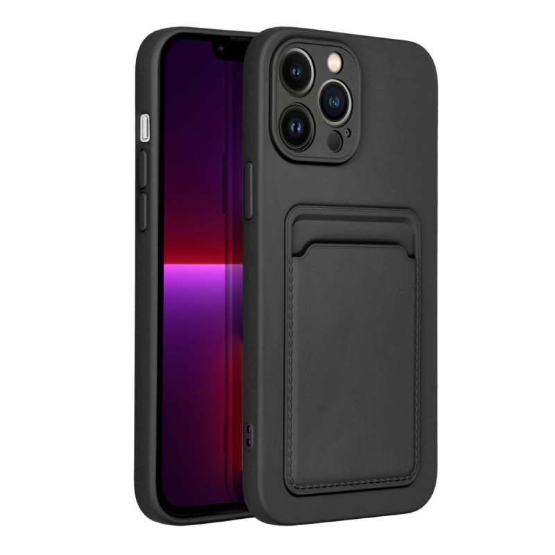 SPOTT-GR Card Matte Case - Θήκη Ματ για Apple iPhone 13 Pro Max - Μαύρη