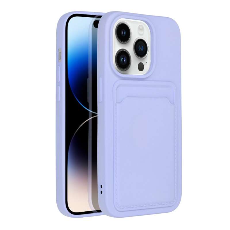 SPOTT-GR Card Matte Case - Θήκη Ματ για Apple iPhone 14 Pro - Μωβ