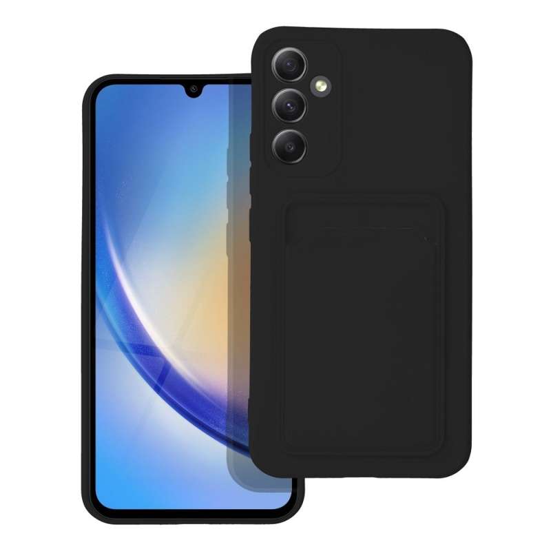 SPOTT-GR Card Matte Case - Θήκη Ματ για Samsung Galaxy A34 5G - Μαύρη