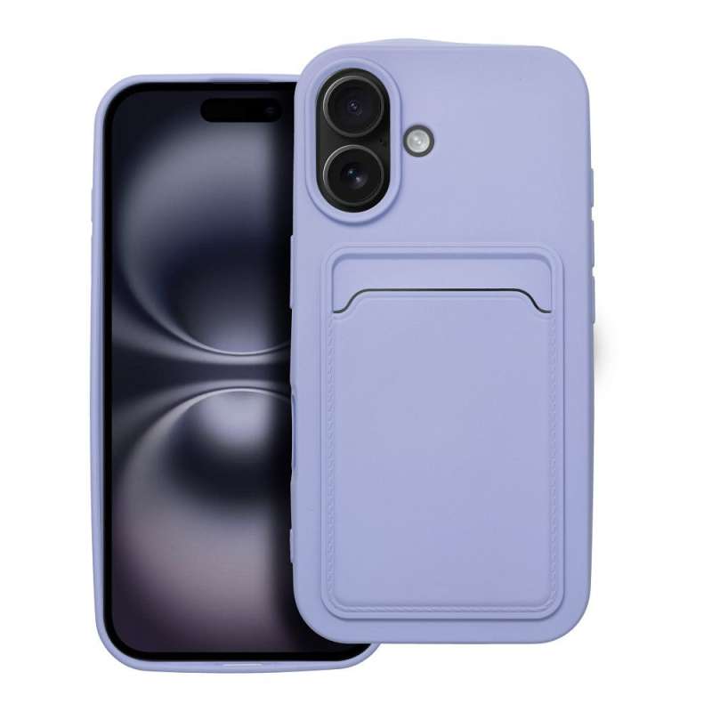 SPOTT-GR Card Matte Case - Θήκη Ματ για Apple iPhone 16 - Μωβ