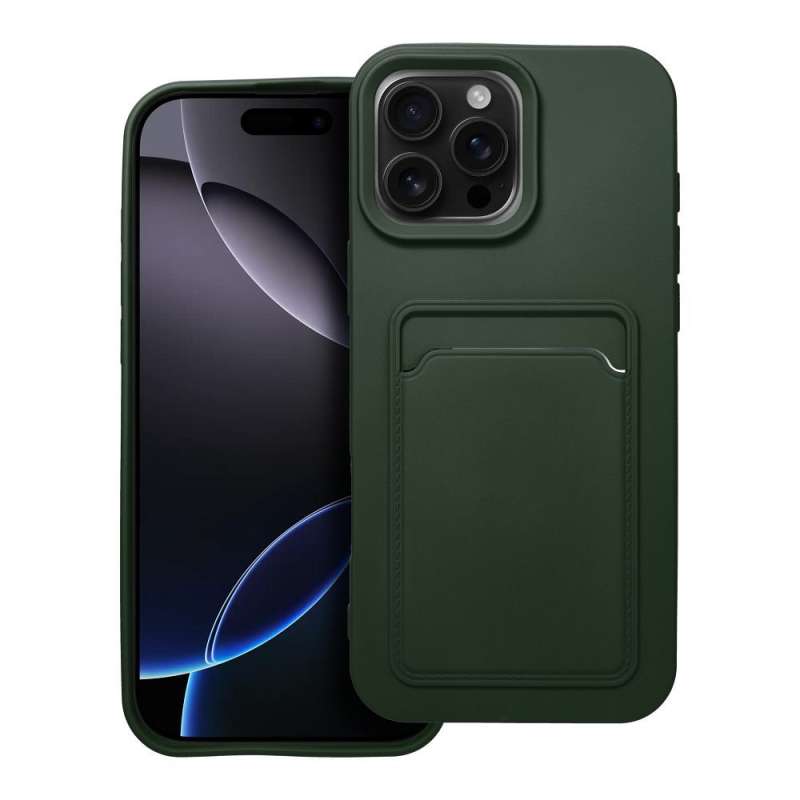 SPOTT-GR Card Matte Case - Θήκη Ματ για Apple iPhone 16 Pro Max - Πράσινη