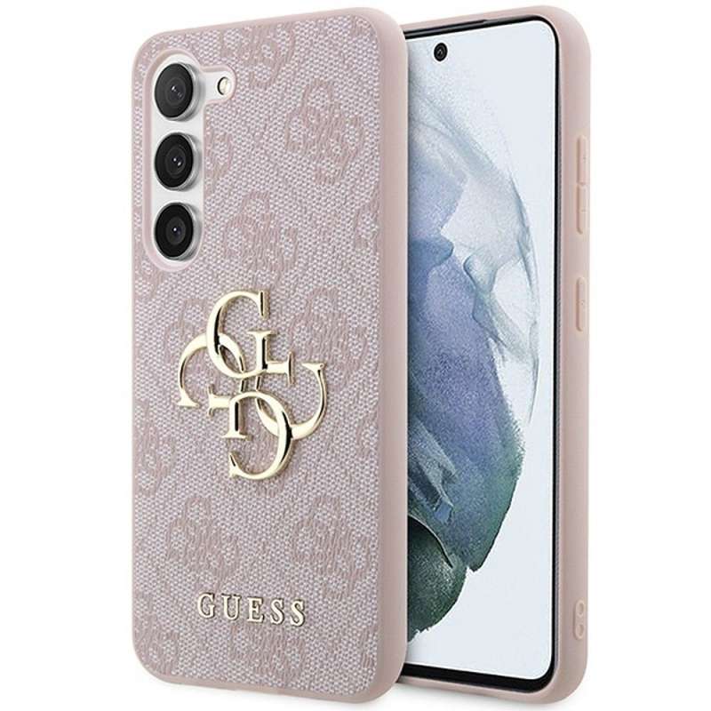 SPOTT-GR GUESS - Θήκη για Samsung Galaxy A35 5G (4G Big Metal Logo) - Ροζ