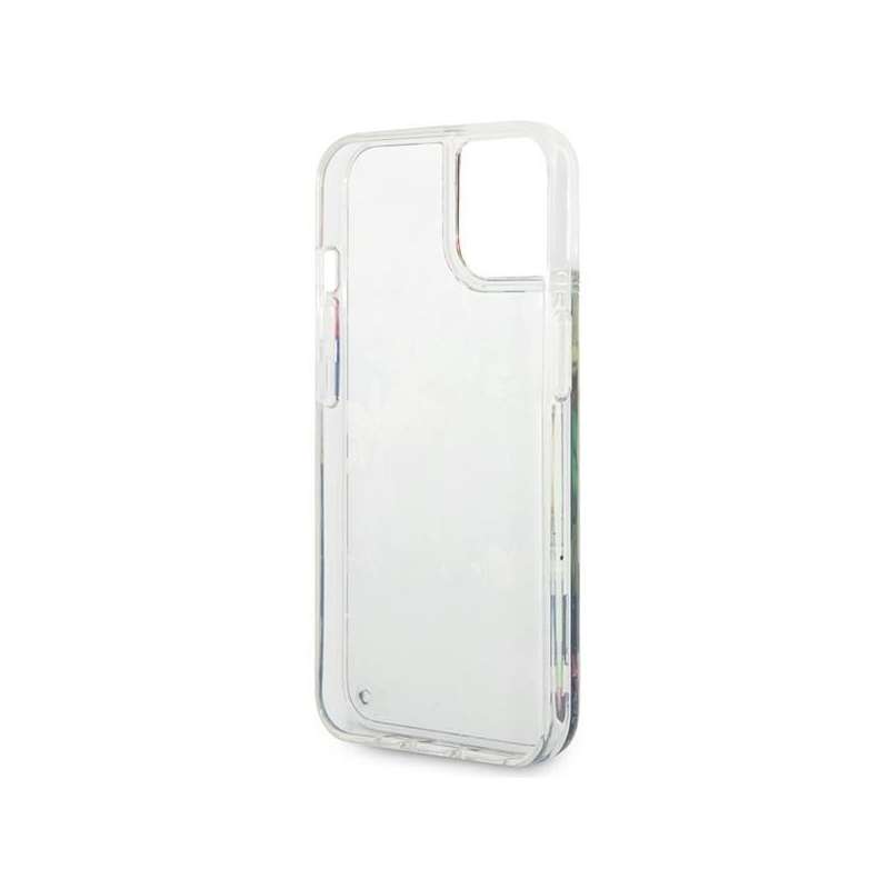 SPOTT-GR GUESS - Θήκη για Apple iPhone 13 / 14 / 15 (Flower Liquid Glitter) σε Μπλε Xρώμα