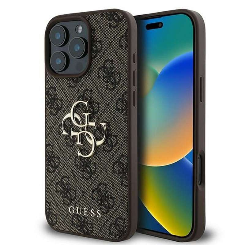 SPOTT-GR GUESS - Θήκη για Apple iPhone 16 Pro GUHCP16L4GMGBR (Big 4G Logo Classic) - Καφέ