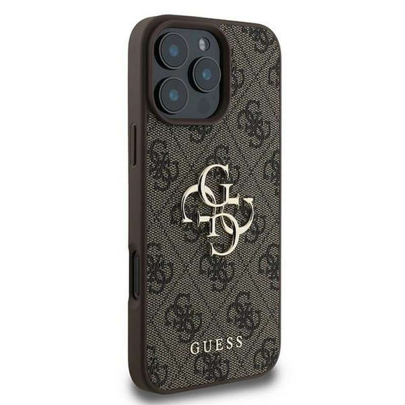 SPOTT-GR GUESS - Θήκη για Apple iPhone 16 Pro GUHCP16L4GMGBR (Big 4G Logo Classic) - Καφέ