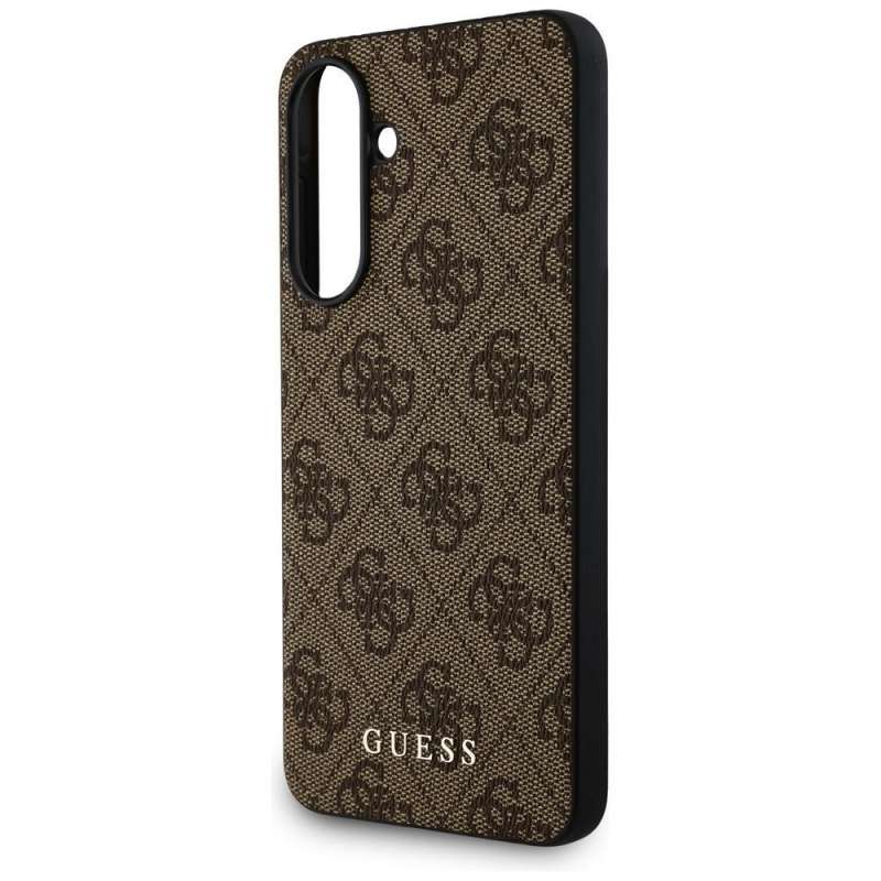 SPOTT-GR GUESS - Δερμάτινη Θήκη για Samsung Galaxy A56 (4G Metal Gold Logo) - Καφέ