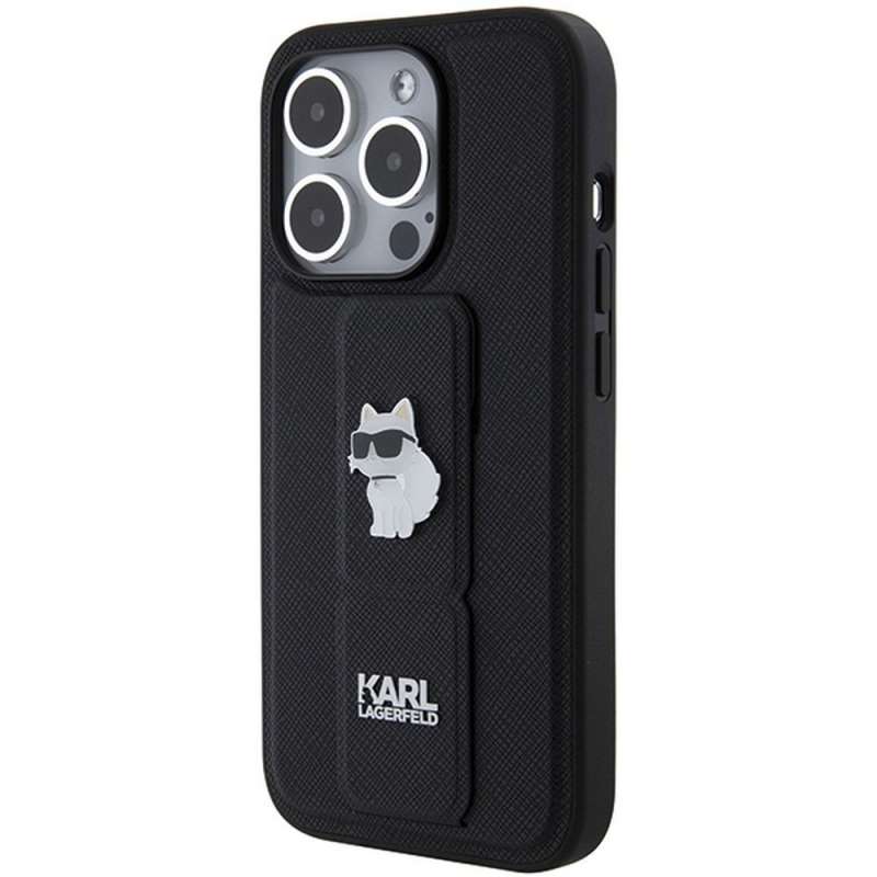 SPOTT-GR Karl Lagerfeld - Θήκη για Apple iPhone 14 Pro Max (Gripstand Saffiano Choupette PIN) - Μαύρη