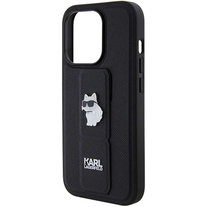 SPOTT-GR Karl Lagerfeld - Θήκη για Apple iPhone 14 Pro Max (Gripstand Saffiano Choupette PIN) - Μαύρη