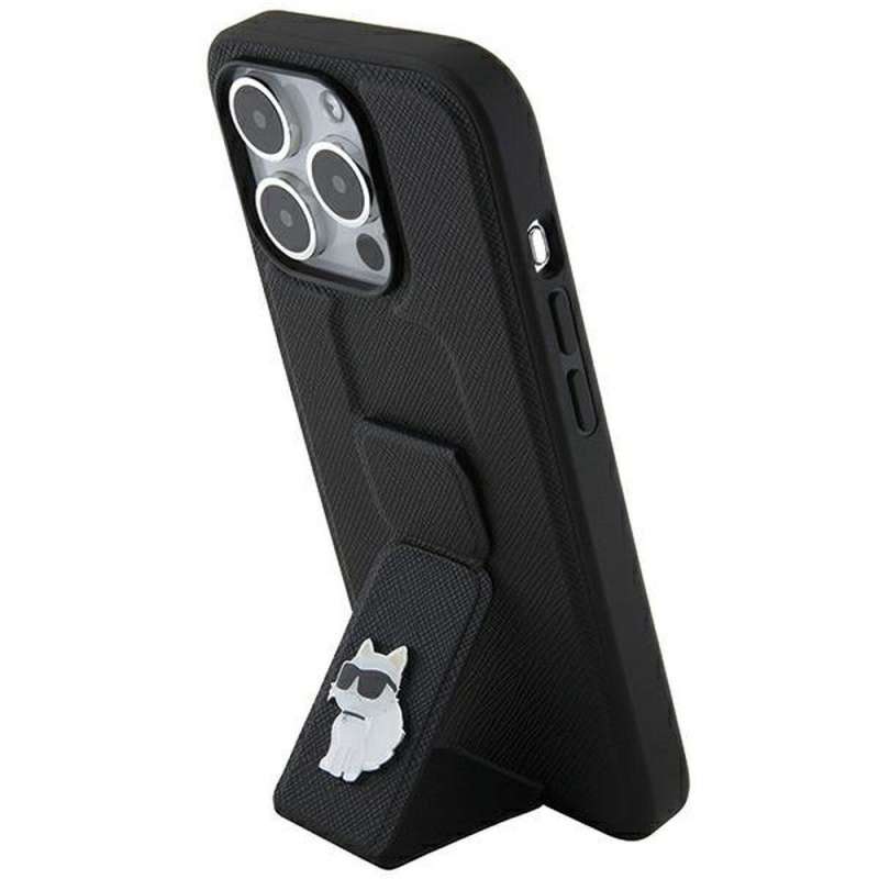 SPOTT-GR Karl Lagerfeld - Θήκη για Apple iPhone 14 Pro Max (Gripstand Saffiano Choupette PIN) - Μαύρη