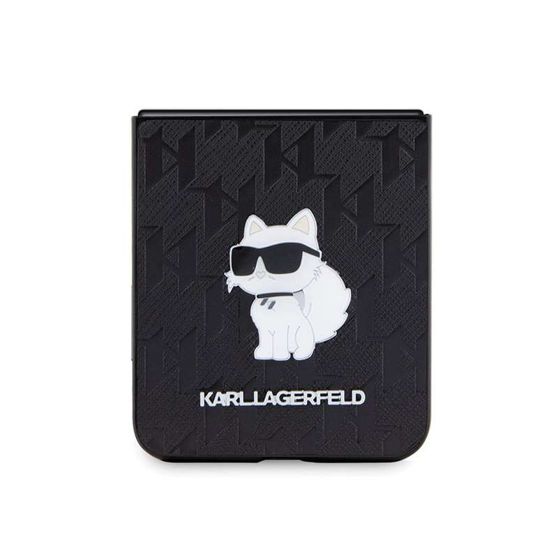 SPOTT-GR Karl Lagerfeld - Θήκη για Samsung Galaxy Z Flip 5 (Saffiano Mono Choupette PIN) - Μαύρη