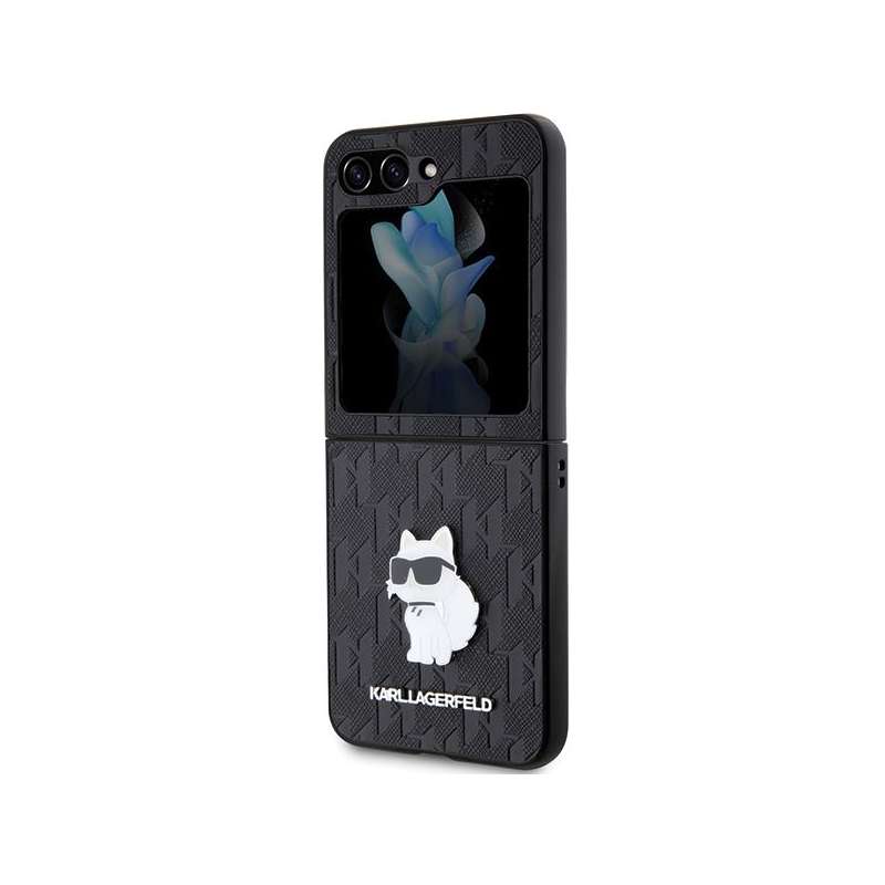 SPOTT-GR Karl Lagerfeld - Θήκη για Samsung Galaxy Z Flip 5 (Saffiano Mono Choupette PIN) - Μαύρη