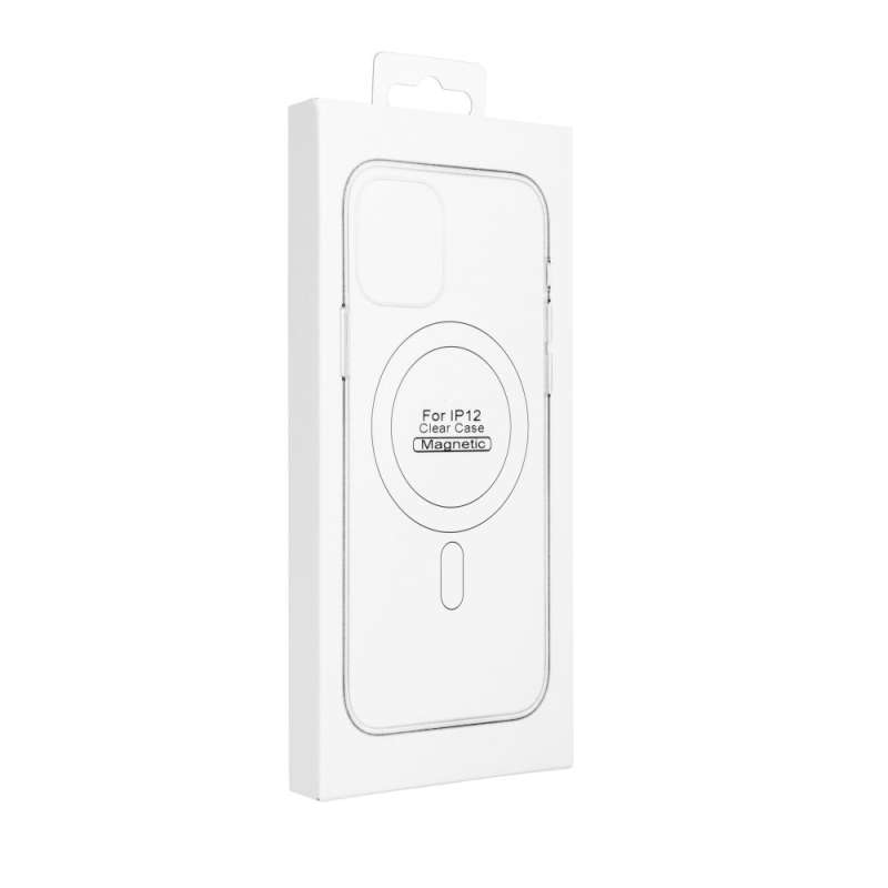 SPOTT-GR Clear Mag Cover - Διάφανη Θήκη Σιλικόνης με Υποστήριξη MagSafe για Apple iPhone 12