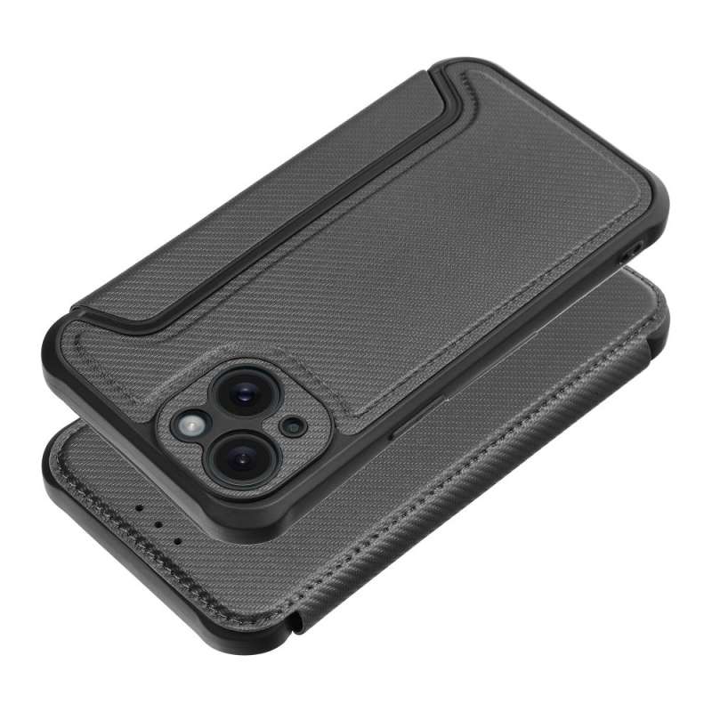 SPOTT-GR Razor Book Case - Θήκη Πορτοφόλι για Apple iPhone 15 - Μαύρη