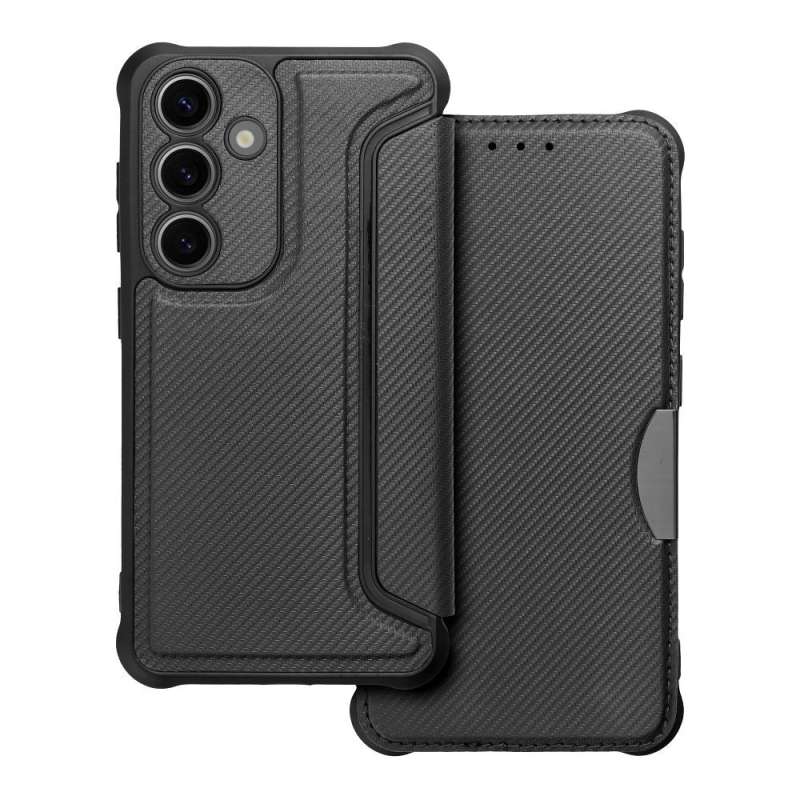SPOTT-GR Razor Book Case - Θήκη Πορτοφόλι για Samsung Galaxy S24 - Μαύρη