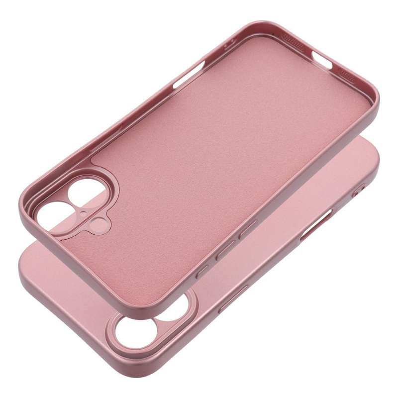 SPOTT-GR Metallic Case - Θήκη Σιλικόνης για Apple iPhone 16 Plus - Ροζ