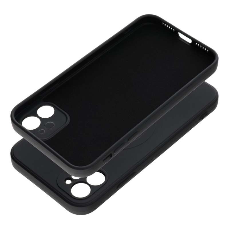 SPOTT-GR Silicone 2mm Mag Case - Λεπτή Θήκη Σιλικόνης 2mm με Υποστήριξη MagSafe για Apple iPhone 11 - Μαύρη