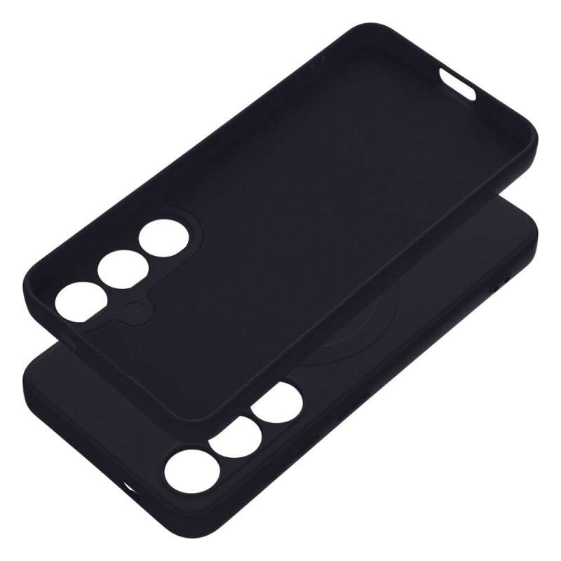 SPOTT-GR Silicone 2mm Mag Case - Λεπτή Θήκη Σιλικόνης 2mm με Υποστήριξη MagSafe για Samsung Galaxy S24 - Μαύρη