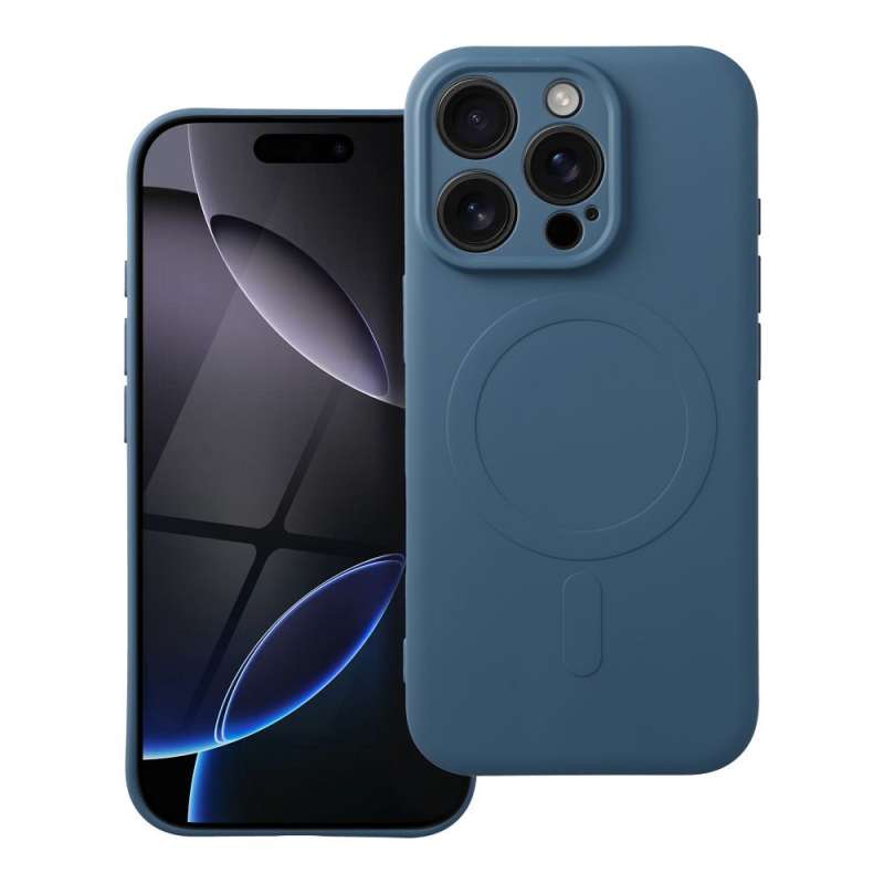 SPOTT-GR Silicone 2mm Mag Case - Λεπτή Θήκη Σιλικόνης 2mm με Υποστήριξη MagSafe για Apple iPhone 16 Pro - Μπλε