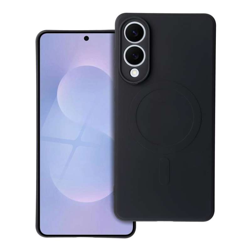 SPOTT-GR Silicone 2mm Mag Case - Λεπτή Θήκη Σιλικόνης 2mm με Υποστήριξη MagSafe για Samsung Galaxy S25 Edge - Μαύρη