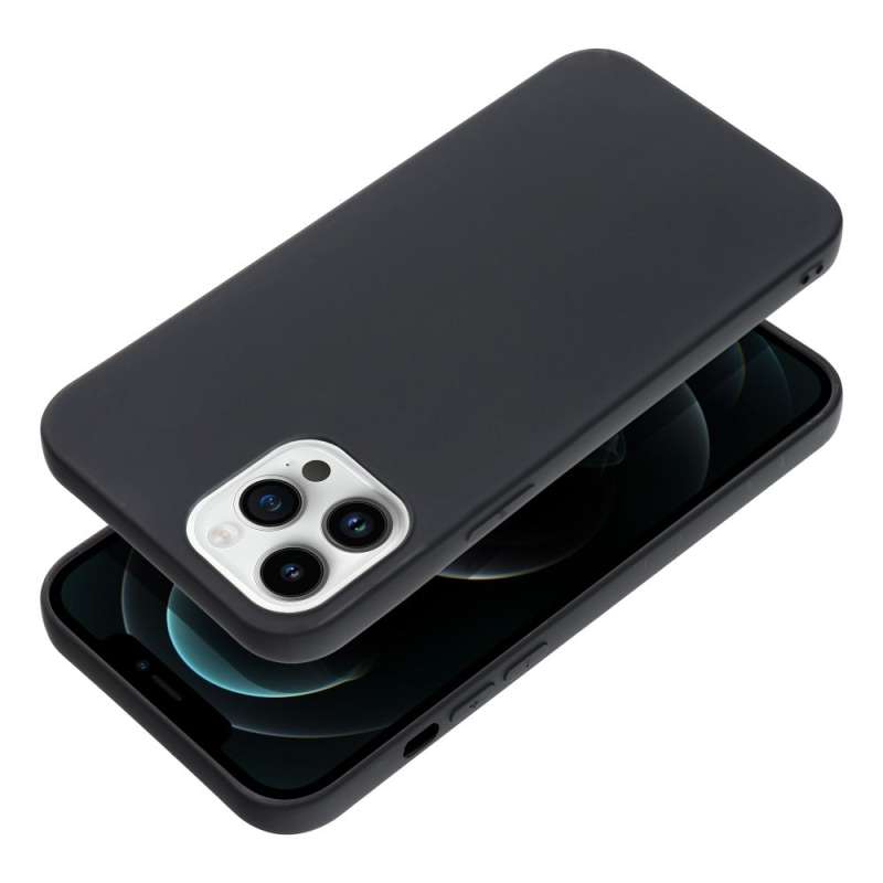 SPOTT-GR Matte Case - Θήκη Σιλικόνης Ματ για Apple iPhone 12 Pro Max - Μαύρη