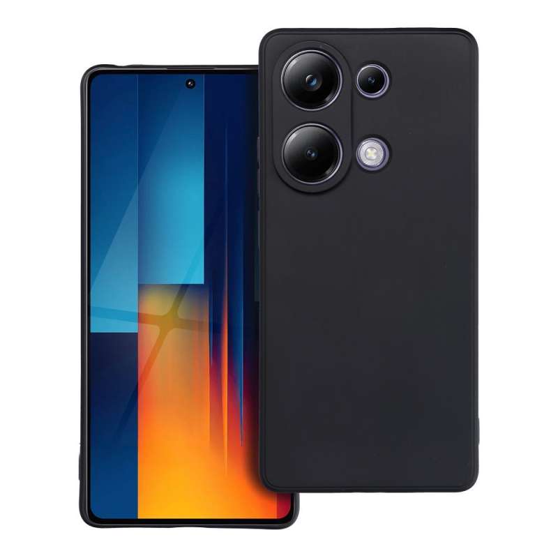 SPOTT-GR Matte Case - Θήκη Σιλικόνης Ματ για Poco M6 Pro - Μαύρη