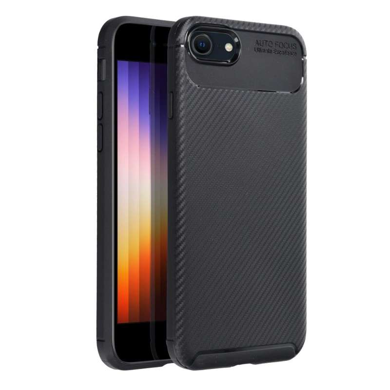 SPOTT-GR Carbon Premium - Θήκη για Apple iPhone 7 / 8 / SE 2020 / SE 2022 - Μαύρη
