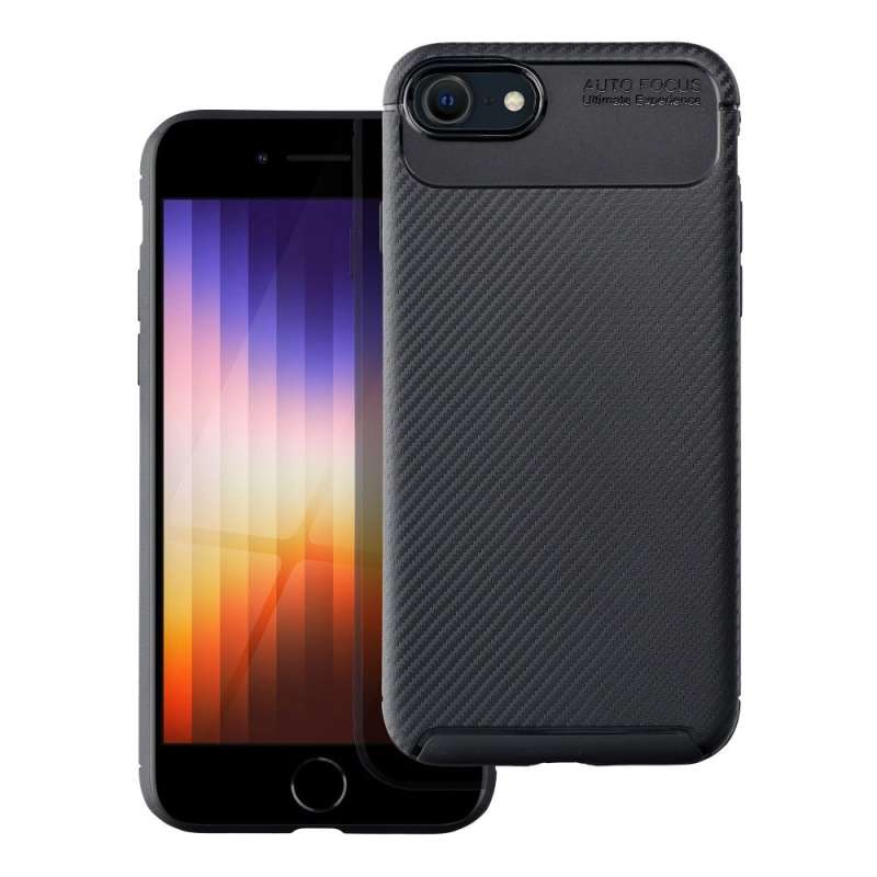 SPOTT-GR Carbon Premium - Θήκη για Apple iPhone 7 / 8 / SE 2020 / SE 2022 - Μαύρη