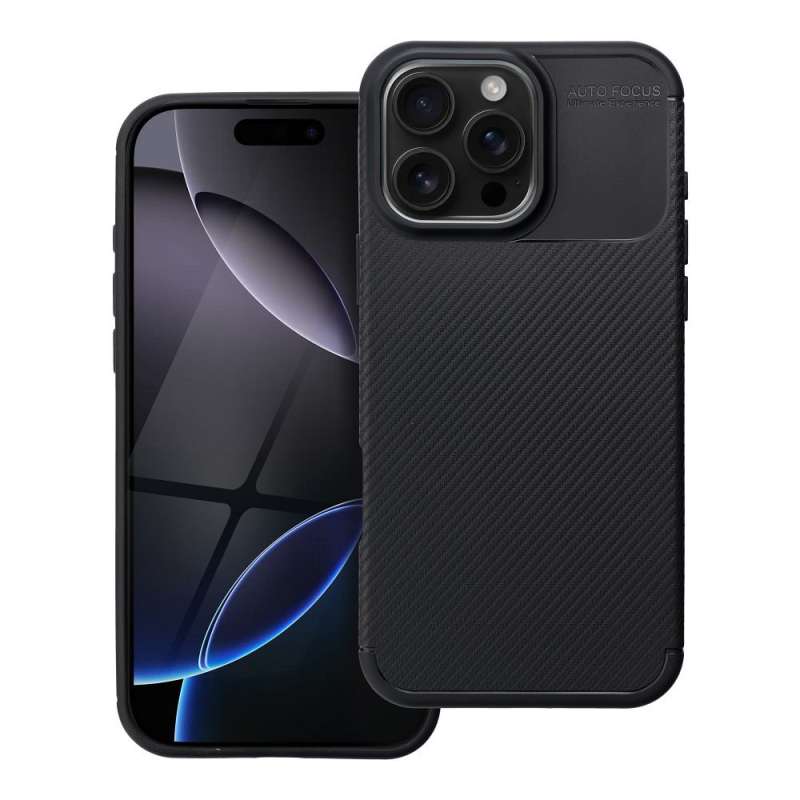 SPOTT-GR Carbon Premium - Θήκη για Apple iPhone 16 Pro Max - Μαύρη