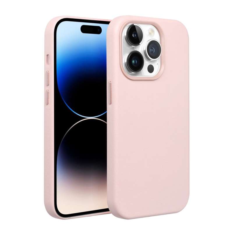 SPOTT-GR Leather Mag Case - Θήκη Δερματίνης με Υποστήριξη MagSafe για Samsung Galaxy S25 Plus - Ροζ