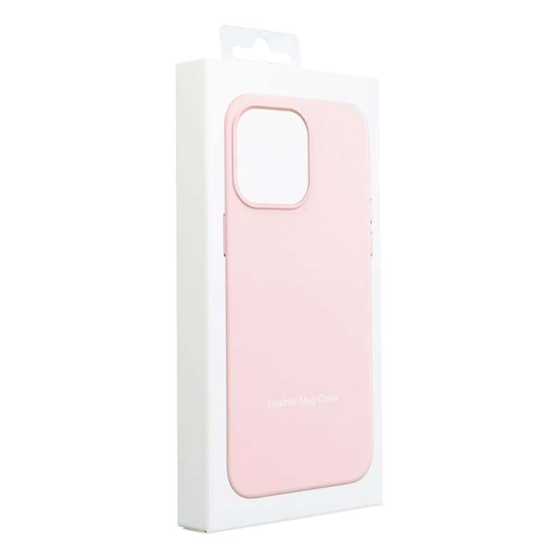 SPOTT-GR Leather Mag Case - Θήκη Δερματίνης με Υποστήριξη MagSafe για Samsung Galaxy S25 Plus - Ροζ