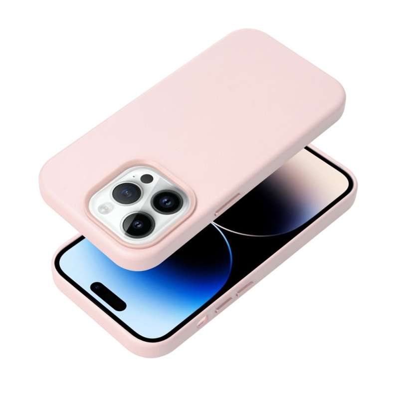SPOTT-GR Leather Mag Case - Θήκη Δερματίνης με Υποστήριξη MagSafe για Samsung Galaxy S25 Plus - Ροζ