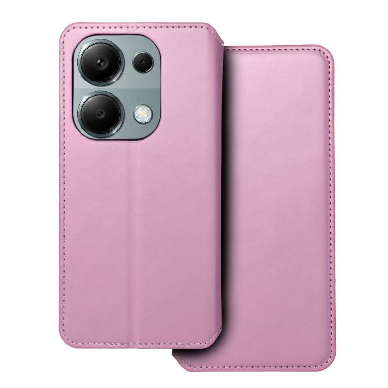SPOTT-GR Dual Pocket Book - Θήκη Πορτοφόλι Δερματίνης για Xiaomi Redmi Note 13 Pro 4G / Poco M6 Pro 4G - Ροζ