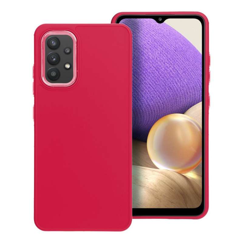 SPOTT-GR Frame Case - Θήκη Σιλικόνης για Samsung Galaxy A32 4G - Βυσσινί