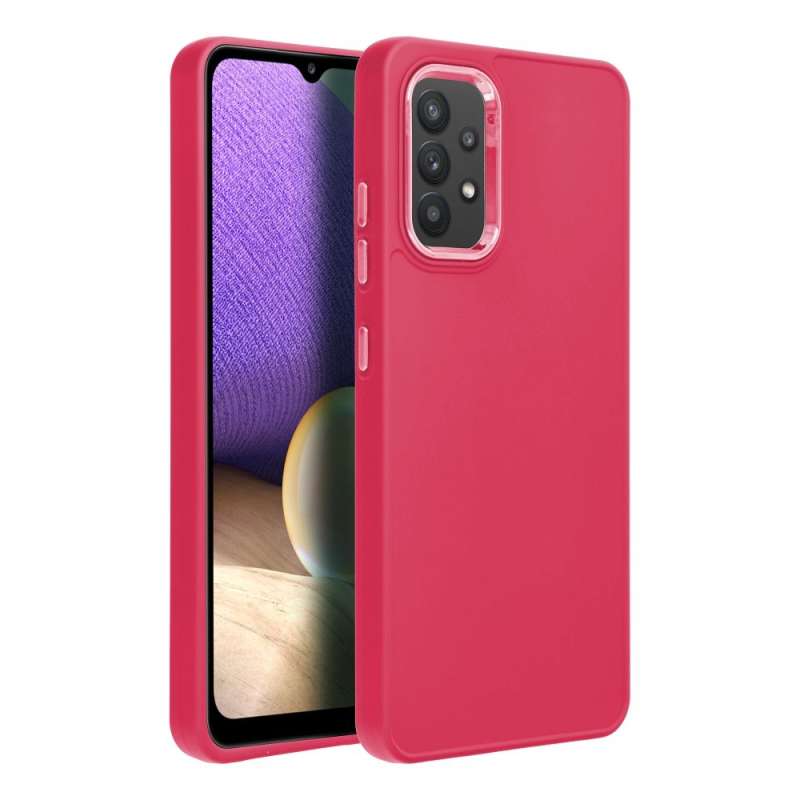 SPOTT-GR Frame Case - Θήκη Σιλικόνης για Samsung Galaxy A32 4G - Βυσσινί