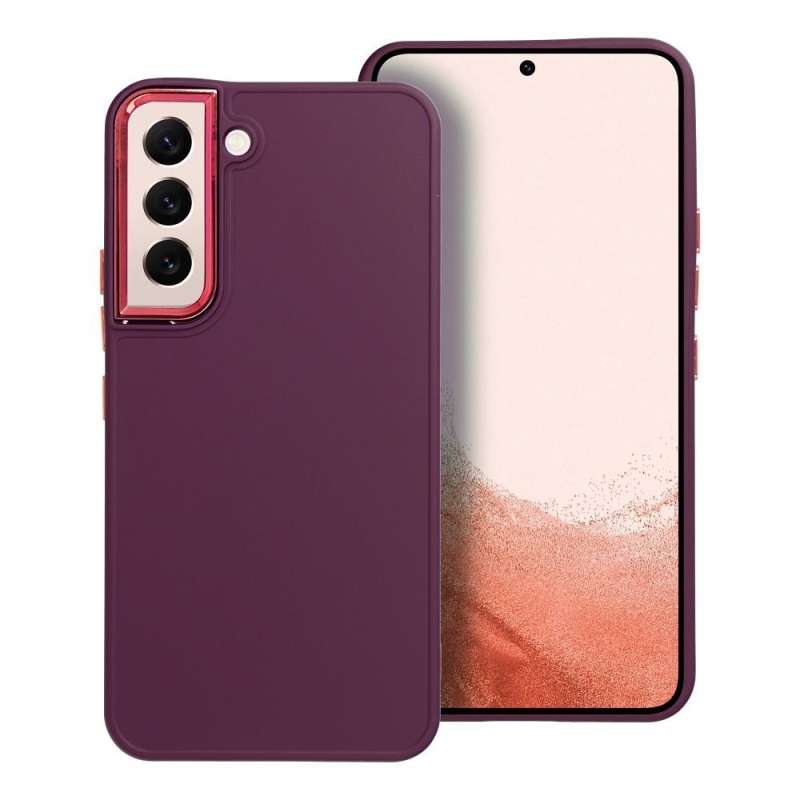SPOTT-GR Frame Case - Θήκη Σιλικόνης για Samsung Galaxy S22 - Μωβ