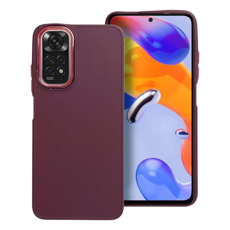 SPOTT-GR Frame Case - Θήκη Σιλικόνης για Xiaomi Redmi Note 11 / 11S - Μωβ
