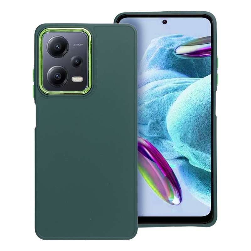 SPOTT-GR Frame Case - Θήκη Σιλικόνης για Xiaomi Redmi Note 12 Pro 5G - Πράσινη