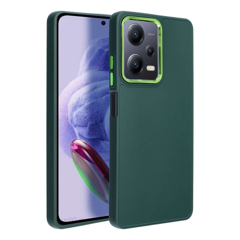 SPOTT-GR Frame Case - Θήκη Σιλικόνης για Xiaomi Redmi Note 12 Pro 5G - Πράσινη