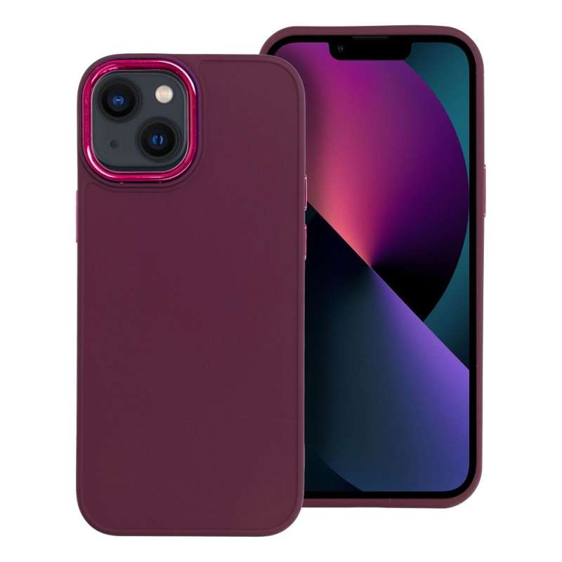 SPOTT-GR Frame Case - Θήκη Σιλικόνης για Apple iPhone 13 Mini - Μωβ