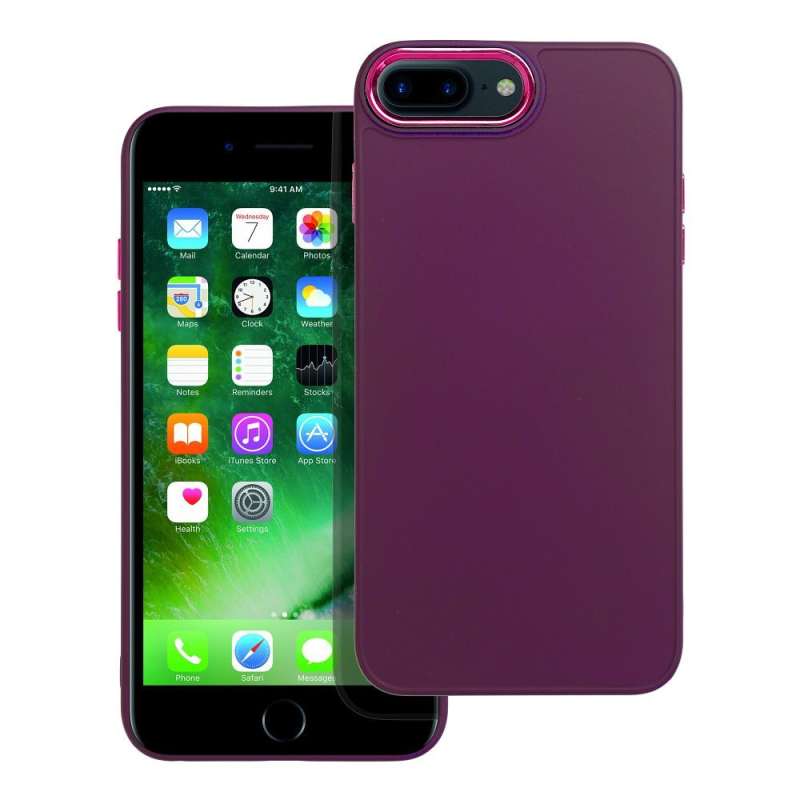 SPOTT-GR Frame Case - Θήκη Σιλικόνης για Apple iPhone 7 Plus / 8 Plus - Μωβ