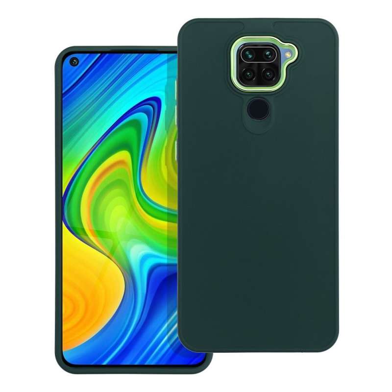 SPOTT-GR Frame Case - Θήκη Σιλικόνης για Xiaomi Redmi Note 9 - Πράσινη