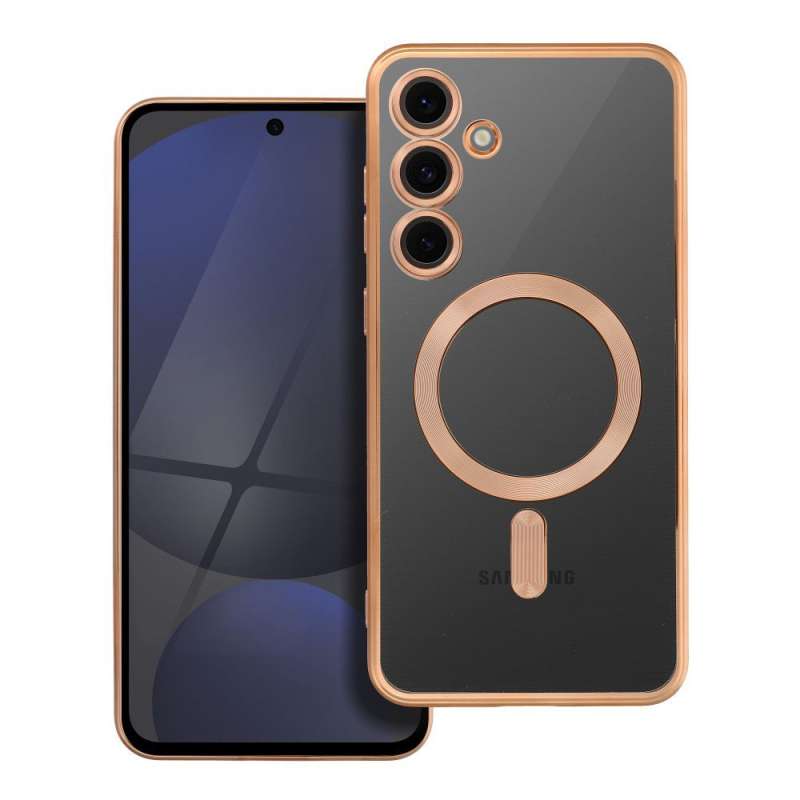 SPOTT-GR Electro Mag Cover - Θήκη Σιλικόνης με Υποστήριξη MagSafe για Samsung Galaxy S24 FE - Χρυσή